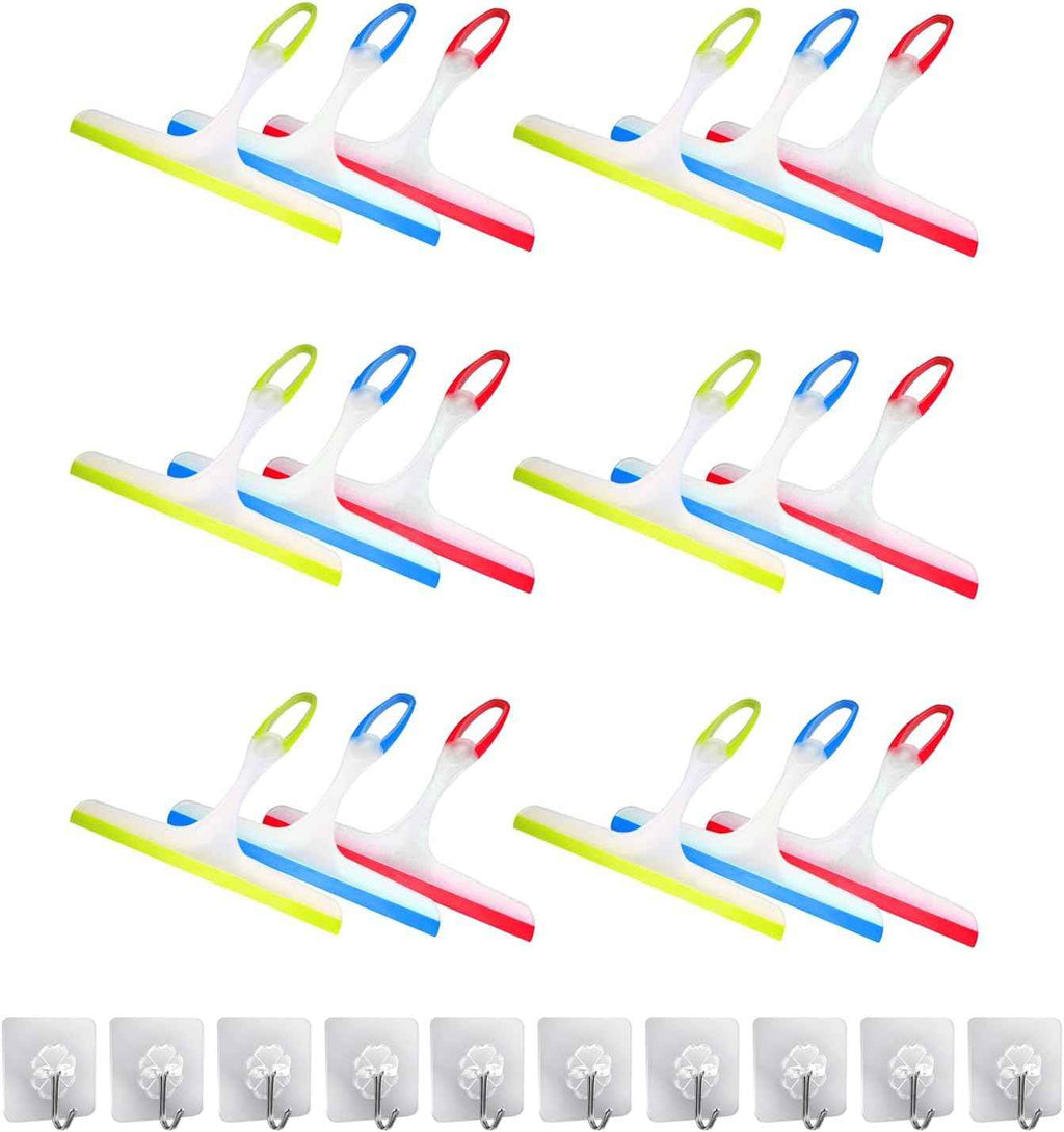 Shower Squeegee for Glass Doors, 3pcs Bathroom Squeegee for Shower Cleaner Squeegee, Window Cleaning Squeegee Glass Shower Door for Car Window Wiper Mirror Windshield
