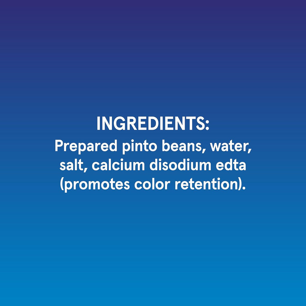 Bush's Best 16 oz Canned Pinto Beans, low fat and gluten free, great for soups, salads and plant-based meals, pack of 12