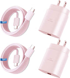 Super Fast Charger Type C, 25W USB C Wall Charger Fast Charging for Samsung Galaxy S25 Ultra/S25/S25+/S24+/S24 Ultra/S24/S24+/S23 Ultra/S22 Ultra/S21 with 10FT Long Android Type C Charger Cable 2Pack