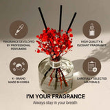 COCODOR Reed Diffuser Set with Preserved Baby's Breath with Sticks/April Breeze / 6.7oz / Scent Fragrance Oil Diffuser for Bedroom Bathroom Home Décor
