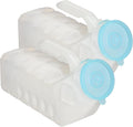 MedVance 1000ml spill-proof portable urinals for men, 2 pack with glow in dark and leak-proof lid