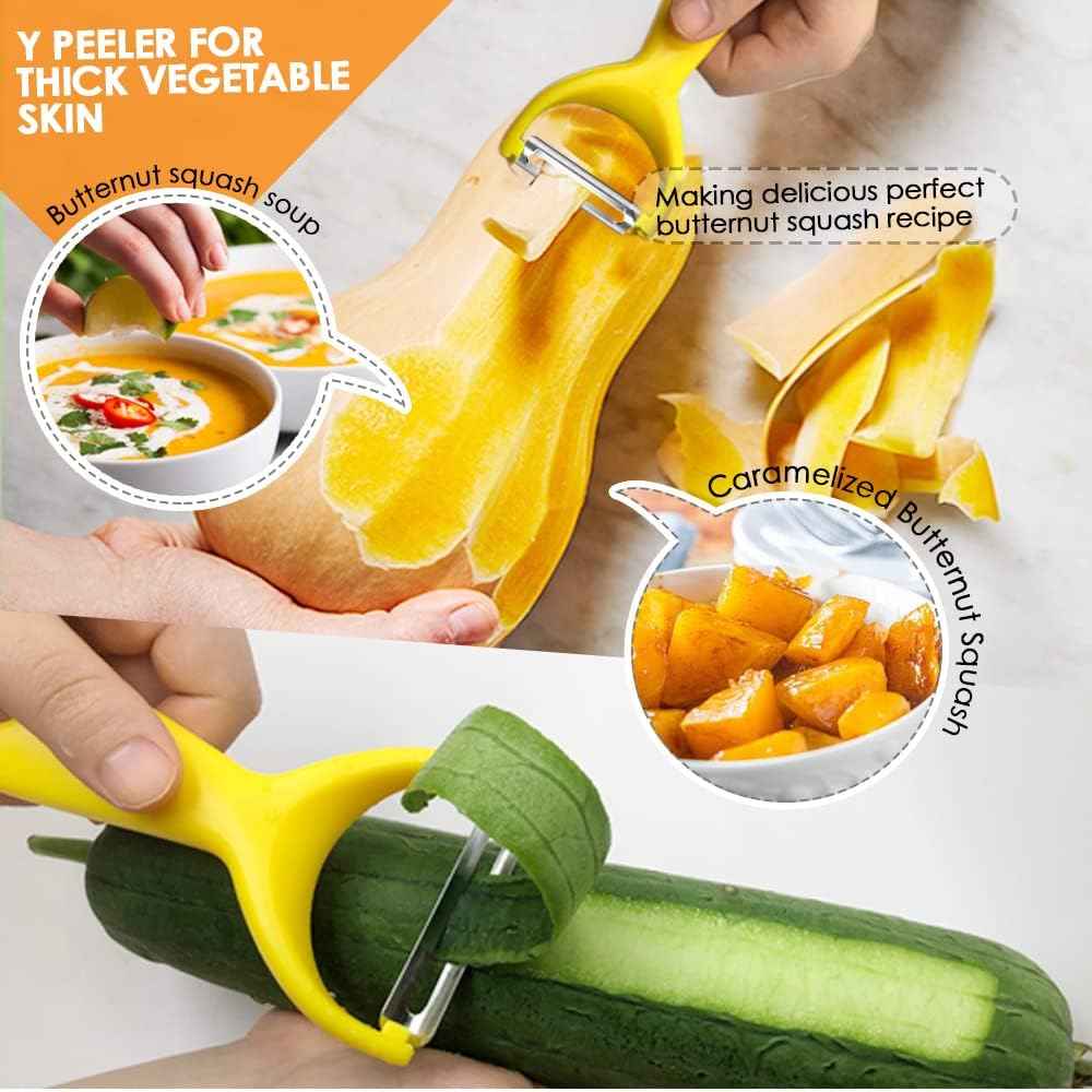 GANNK Vegetable and Fruit Peeler for Kitchen, Easy to Use and Clean