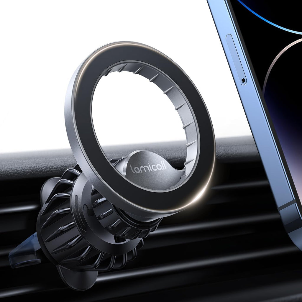 Lamicall for MagSafe Car Mount - [20 Super Magnets] Magnetic Car Phone Mount, Air Vent Phone Holder Car, Hands Free Cell Phone Holder Clip Car Accessories fit iPhone 17 16 15 14 13 Pro Plus Max - ShopUS