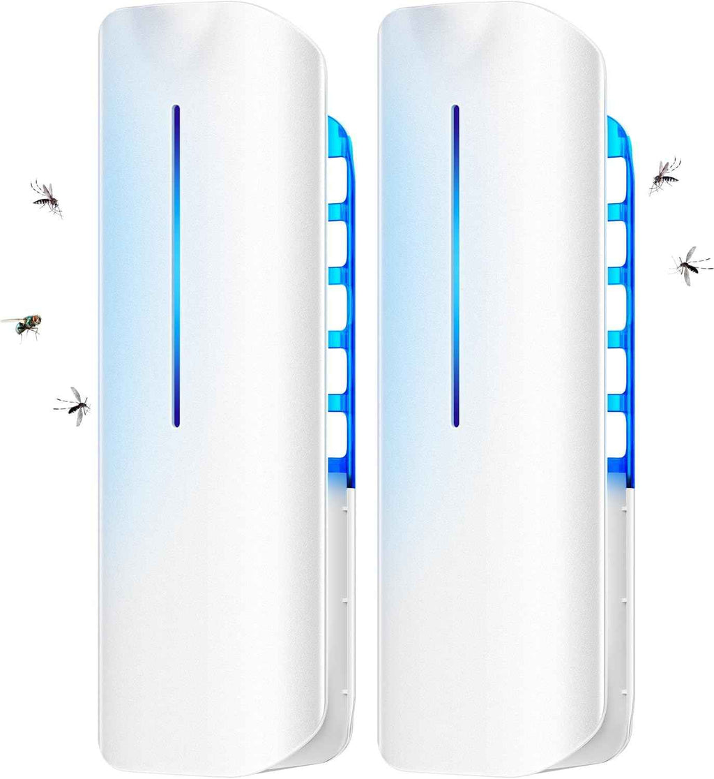 Flying Insect Trap Plug in Mosquito Bug Zapper Indoor Gnat Moth Catcher with 9W Night UV Light, 10 Sticky Glue Board Refills for Home Office