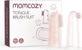 momcozy baby tongue cleaner gauze 40 count disposable oral cleaner for newborns and toddlers