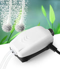 hitop whisper adjustable fish tank aerator with dual outlet for 20 to 100 gallon aquariums