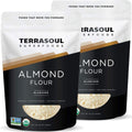 Terrasoul Superfoods organic almond flour pack of 2, 2 lbs each, grain-free, gluten-free, keto baking