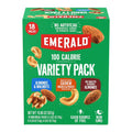 emerald nuts 18ct mixed nuts variety pack 100-calorie individual packs dry roasted almonds natural almonds walnuts roasted salted cashews