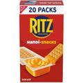 ritz handi-snacks crackers 'n cheesy dip snack packs for school, work, and home, 20 snack packs, 0.95 oz each