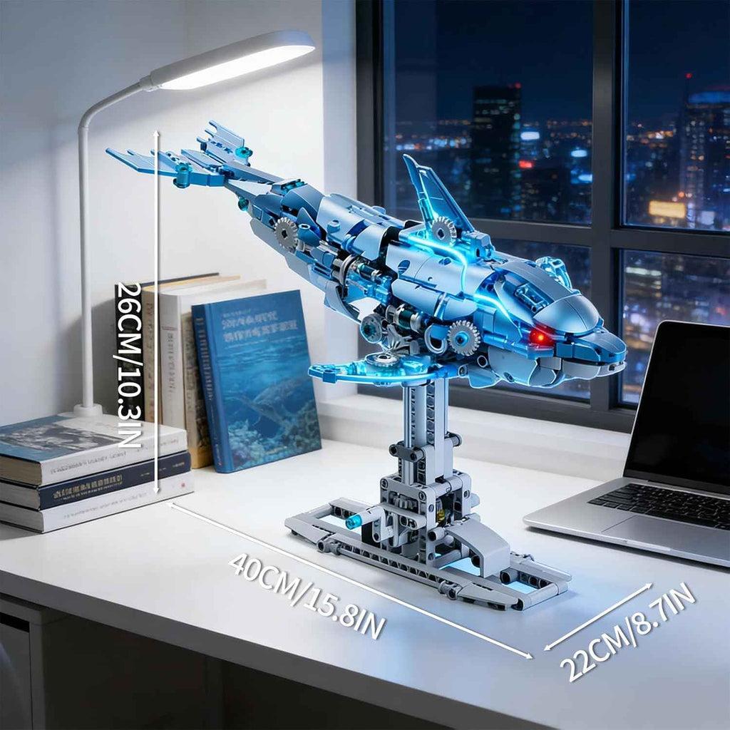 myth-qholve-mechanical-blue-dolphin-building-blocks-hand-operated-motion-gear-design