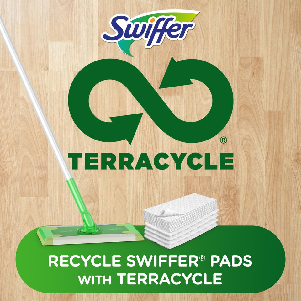 Swiffer Sweeper 2-in-1 Mops for Floor Cleaning, Dry and Wet Multi Surface Floor Cleaner, Sweeping and Mopping Starter Kit, Includes 1 Mop + 19 Refills, 20 Piece Set - ShopUS