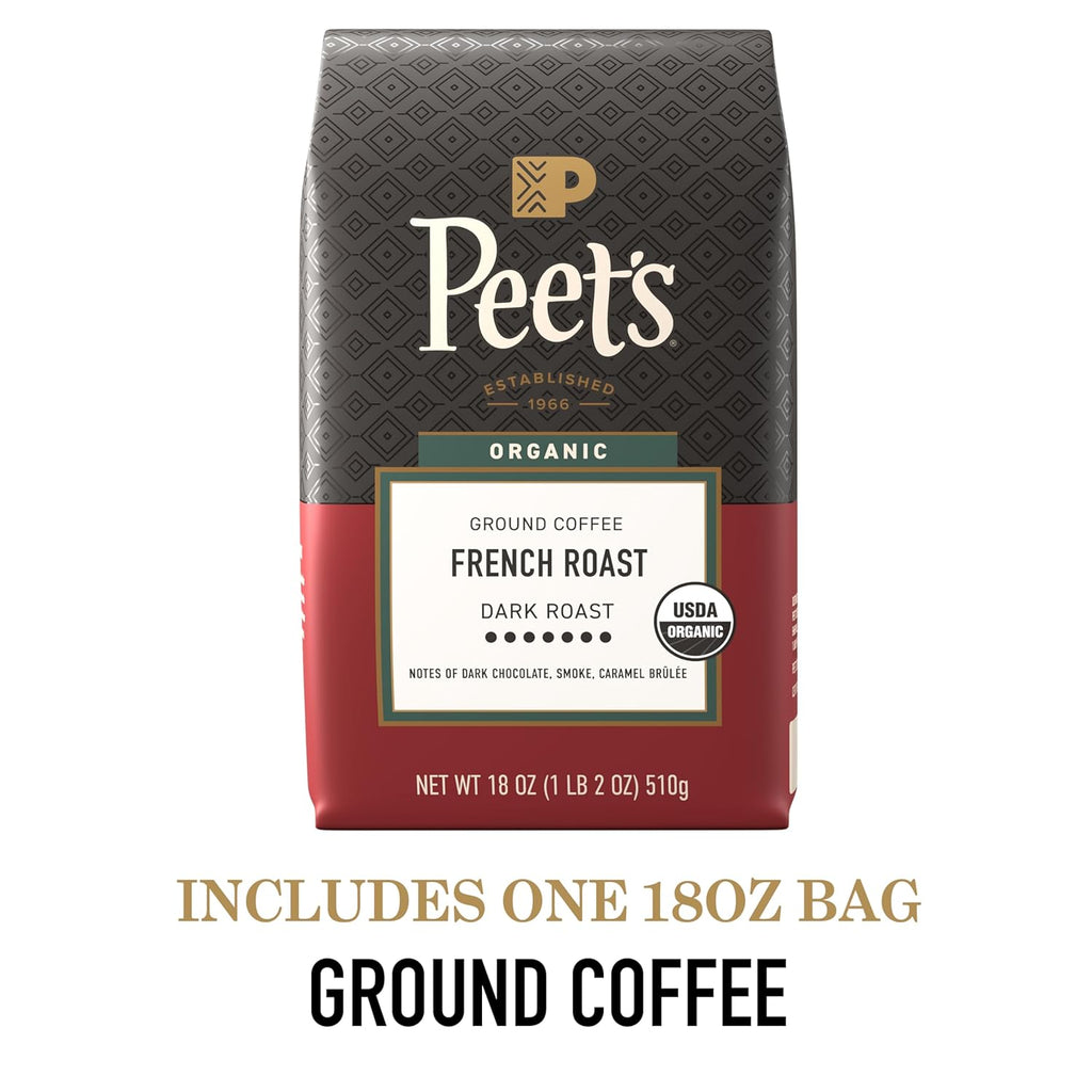 peets usda organic dark roast 100 arabica coffee french roast 18 ounce bag