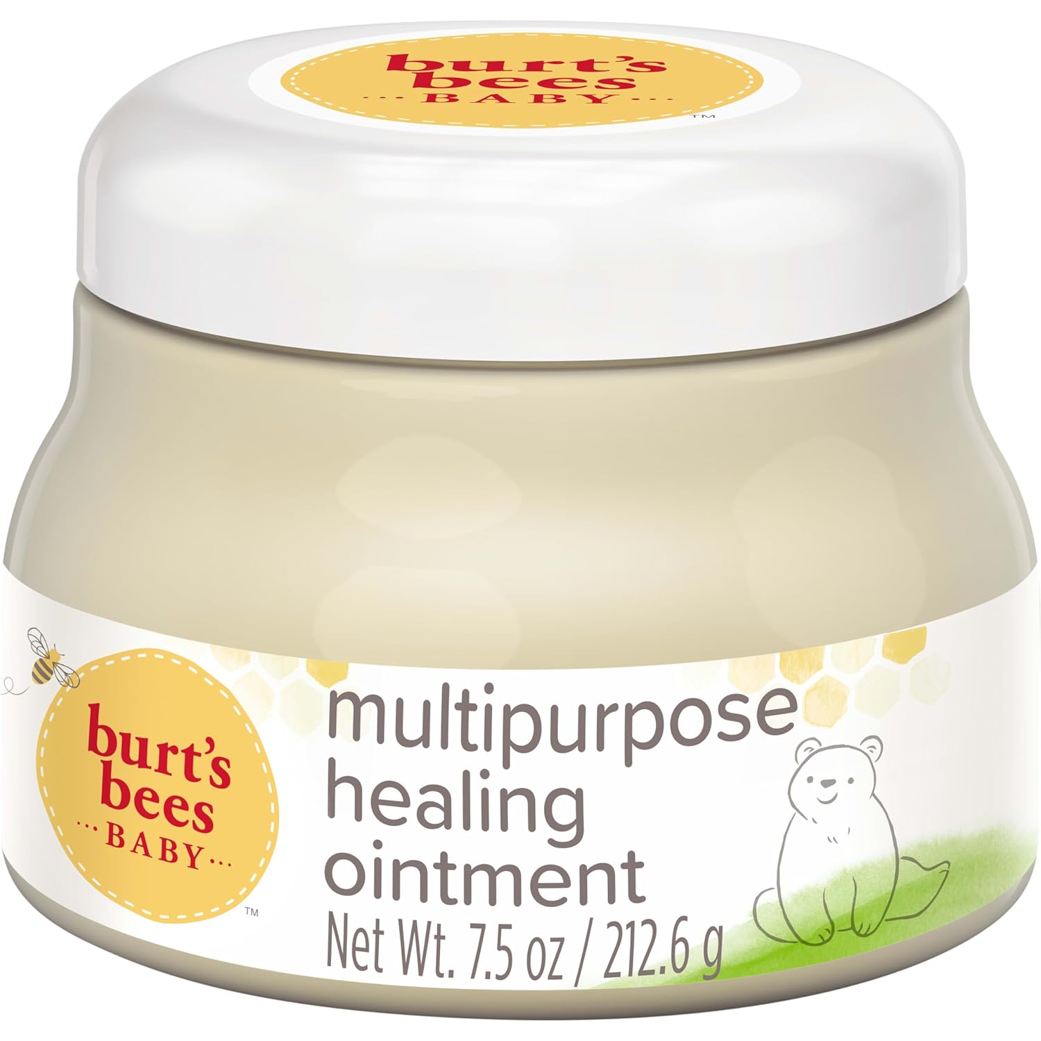 burt's bees 100% natural origin multipurpose healing ointment 7.5 ounce tub for face and body baby care