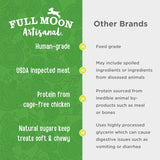 full moon usa crafted all natural chicken apple sausage 12.0 oz for dogs