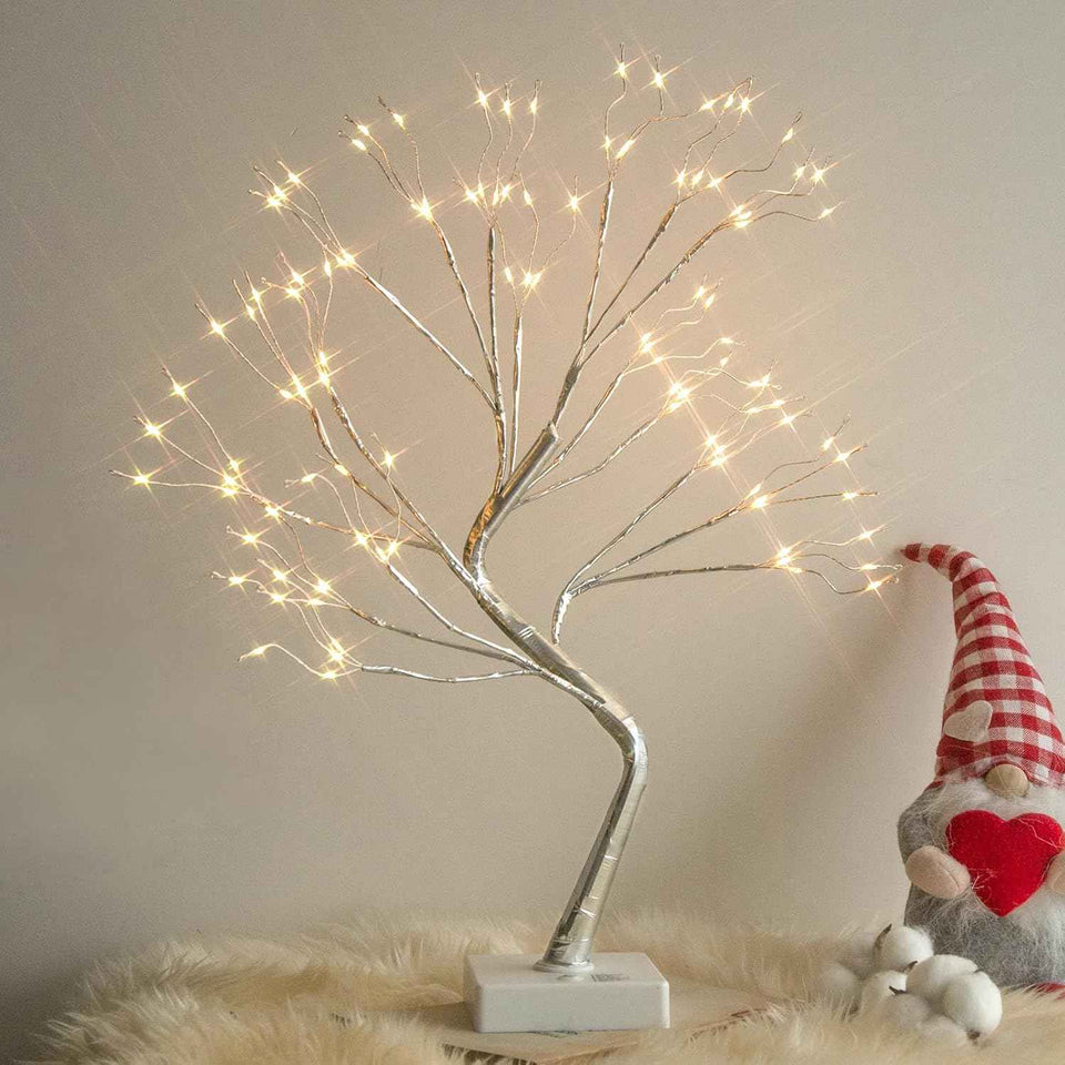 PEIDUO Fairy Lights Spirit Tree, 2PK Bonsai Tree Light, 108 LED Warm White Fairy Light Trees for Room Decor, Artificial Tree with 9 Modes for Christmas Decorations Indoor Home Decor