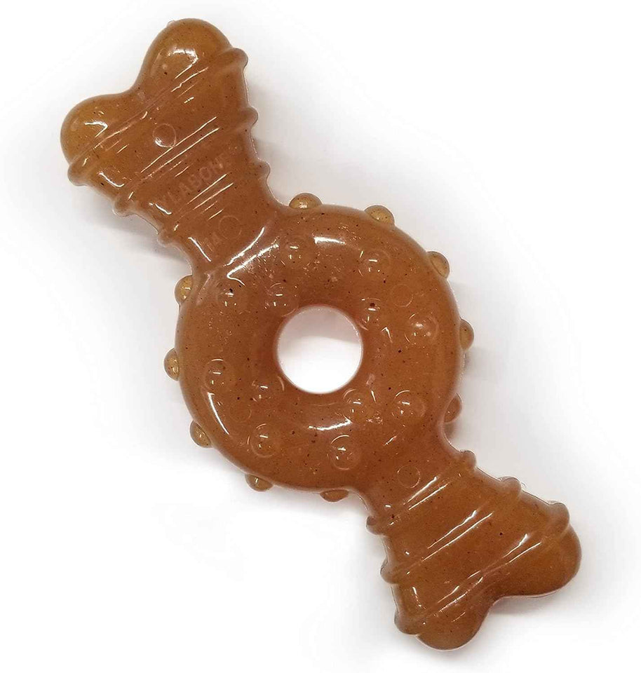Nylabone Ring Bone Chicken Flavor Puppy Chew Toy for X-Small Dogs Up to 15 lbs