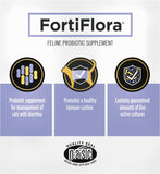 PLrina Pro Plan Veterinary Supplements FortiFlora Daily Probiotics for Cats for Digestive Gut Health and Diarrhea - 30 ct. Box