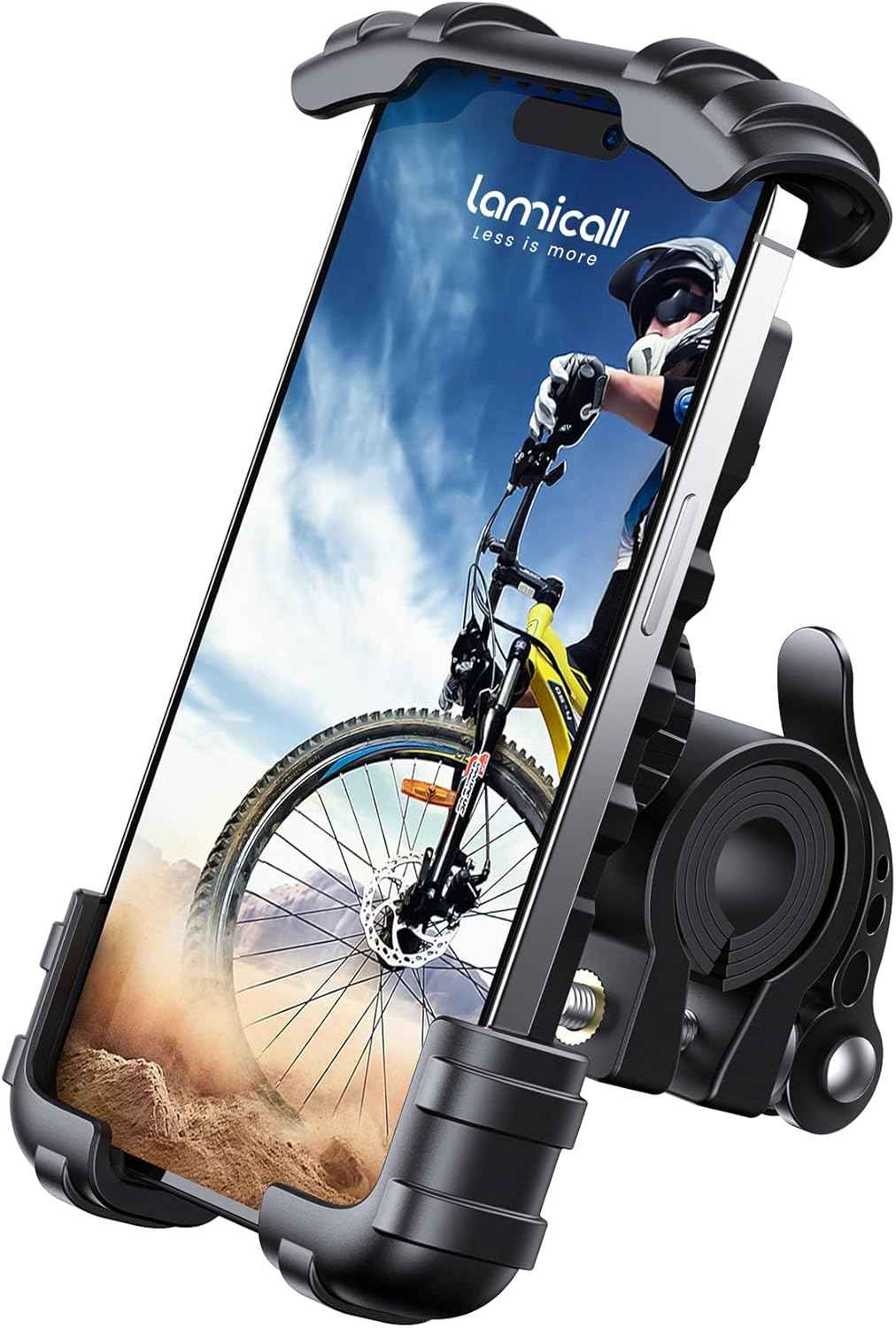 Lamicall bike phone holder for iPhone 17 Pro Max, S20, and more 4.7-6.8" smartphones