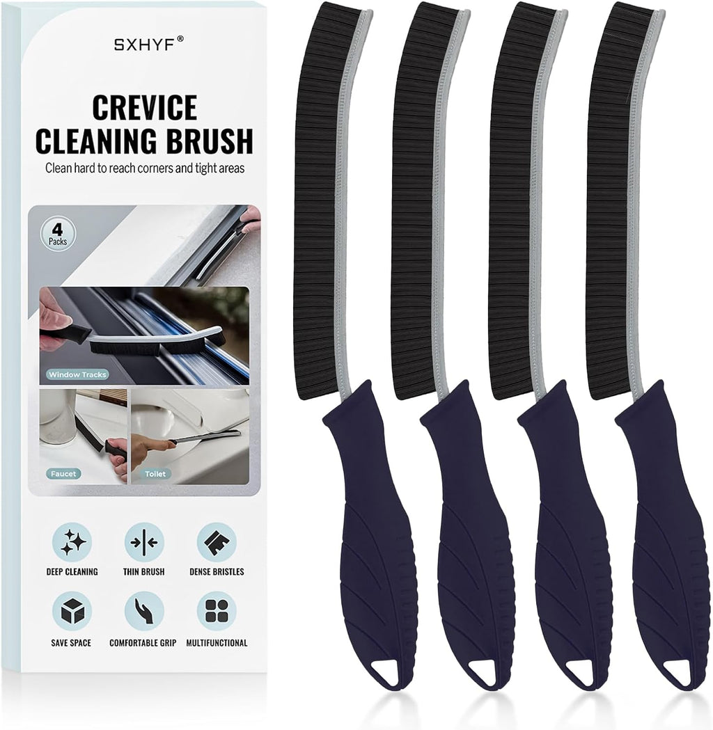 sxhyf crevice cleaning brush hard bristle grout scrub brush for bathroom kitchen household cleaning