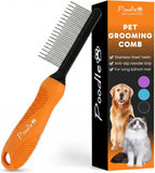 poodle-dematting-fur-rake-comb-brush-for-dogs-and-cats-with-long-2.5inch-steel-safety-blades
