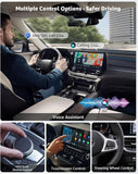 Wireless CarPlay Adapter, CarPlay Wireless Adapter Plug & Play USB/USB-C, 2-in-1 Converts Wired to Wireless CarPlay, Android Auto Wireless Adapter, Compatible with iPhone iOS 10+ & Android Auto