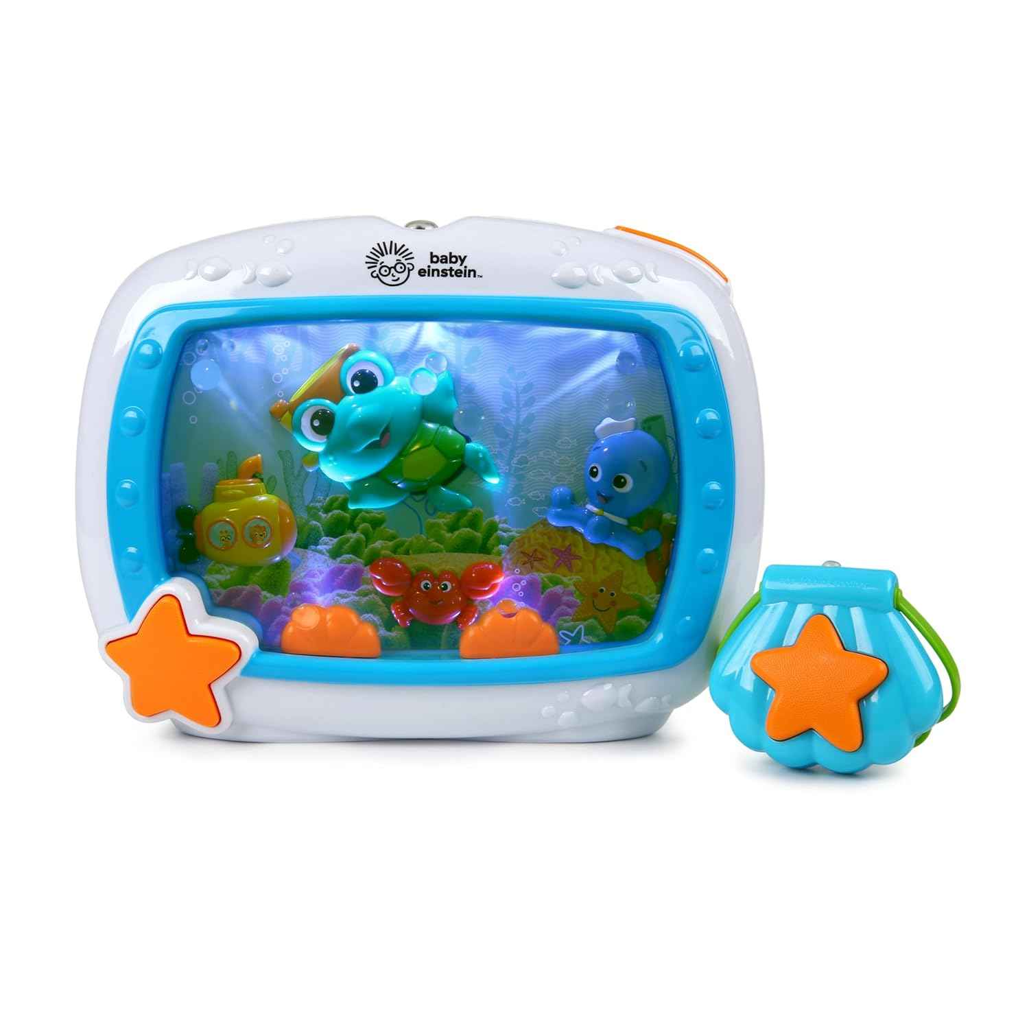 baby einstein sea dreams soother musical crib toy and sound machine for newborn up