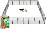 FXW Rollick Unleashed Dog Playpen for Indoor, Yard, RV Camping, 24 inch 8 Panels for Small and Puppy Dogs, Black│Patented