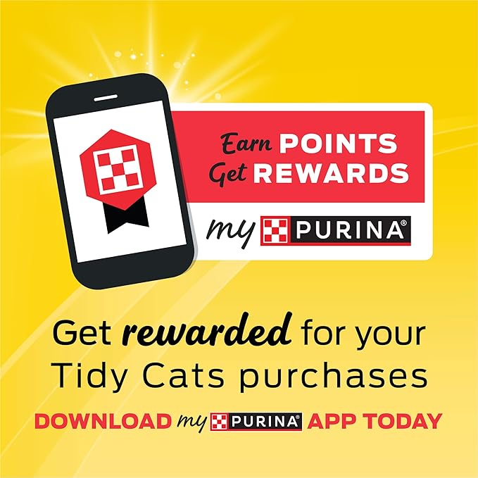 Purina Tidy Cats Low Dust, Multi Cat, Clumping Cat Litter Odor Control Formula, LightWeight Glade Clear Springs - 17 lb. Box