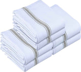 Utopia Towels Blue Dish Towels [12 Pack - 15 x 25 Inches] 100% Ring Spun Cotton Highly Absorbent & Reusable Cleaning Bar, Tea, Kitchen and Dishcloths Set - 200 GSM