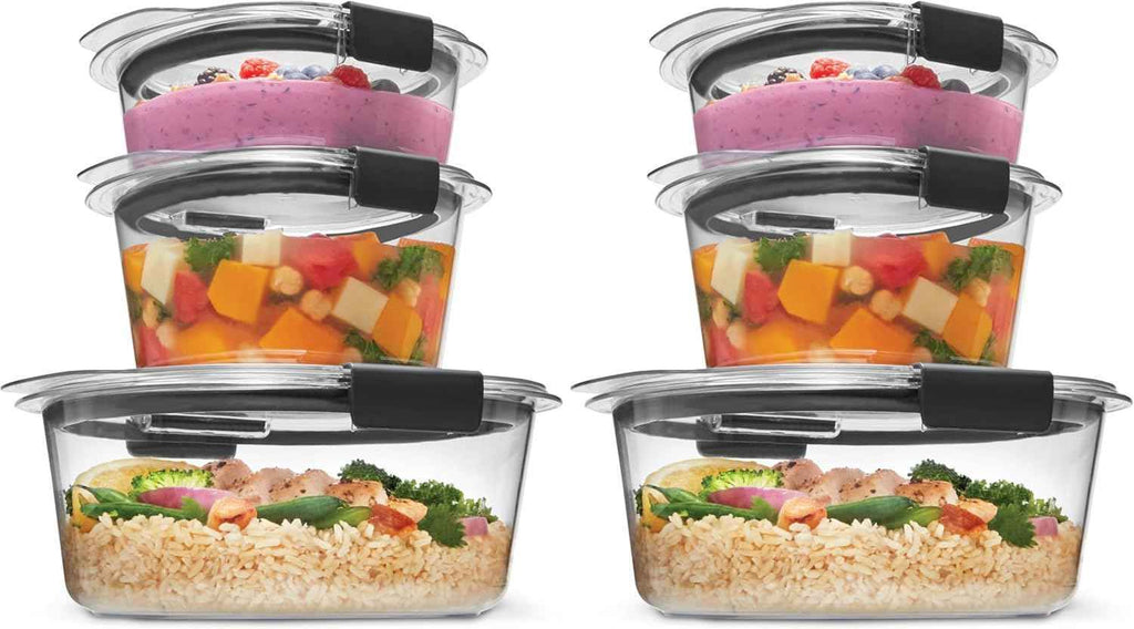 Rubbermaid Brilliance BPA Free 44-Piece Food Storage Containers Set Airtight Leak-Proof with Lids for Meal Prep Lunch and Leftovers