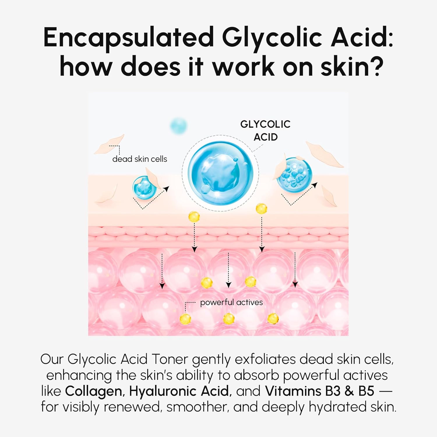 maree glycolic acid toner 10% exfoliating skin brightener for face dark spots acne scars