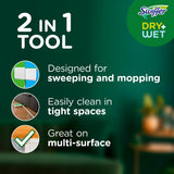 Swiffer Sweeper 2-in-1 Mops for Floor Cleaning, Dry and Wet Multi Surface Floor Cleaner, Sweeping and Mopping Starter Kit, Includes 1 Mop + 19 Refills, 20 Piece Set - ShopUS