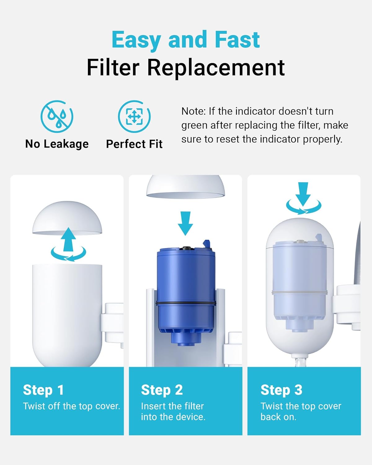 AQUA CREST CF08A Faucet Filter, Compatible with All PLR® Plus Water Filter, Replacement for PLR® Plus RF9999® Faucet Water Filter, NSF 42 Certified, 6-Month, 600-Gallon, 2 Pack, Packaging May Vary