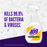 formula 409 multi-surface cleaner, lemon fresh, 32 fluid ounces, pack of 3, 99.9% germ kill rate, antibacterial formula
