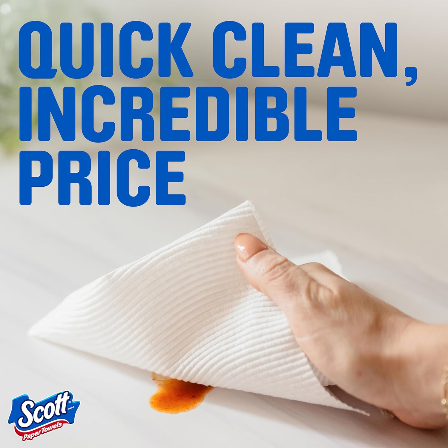 Scott Paper Towels, Choose-A-Sheet, 6 Double Rolls = 12 Regular Rolls (108 Sheets Per Roll) - ShopUS