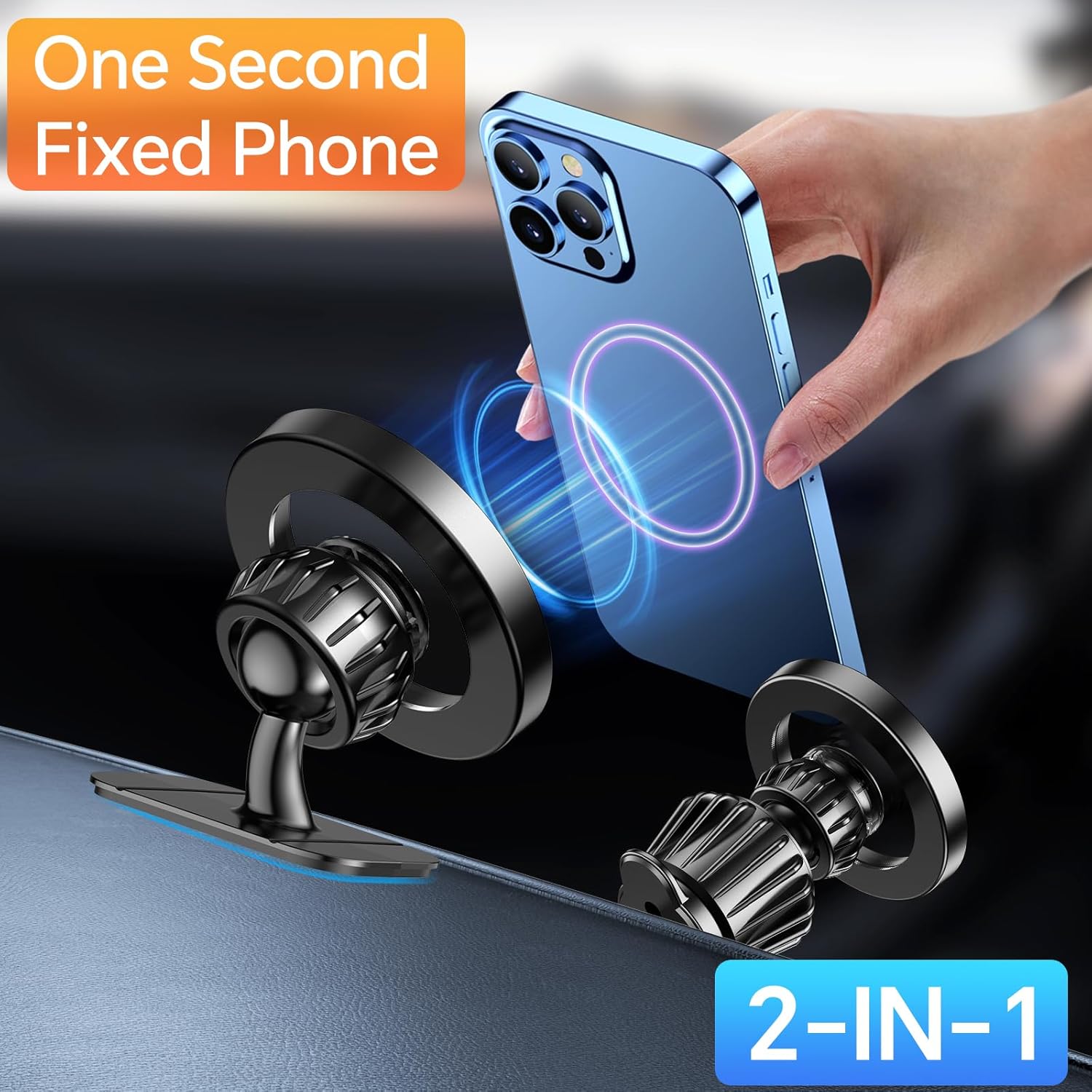 Kaistyle for Magsafe Car Mount‹ې20 Strong Magnets‹ÛÔMagnetic Phone Holder for Car Phone Holder Mount Dash Mounted Holders Cell Phone Holders for Your Car Accessories for Women Men for iPhone 17 16 15 14 - ShopUS