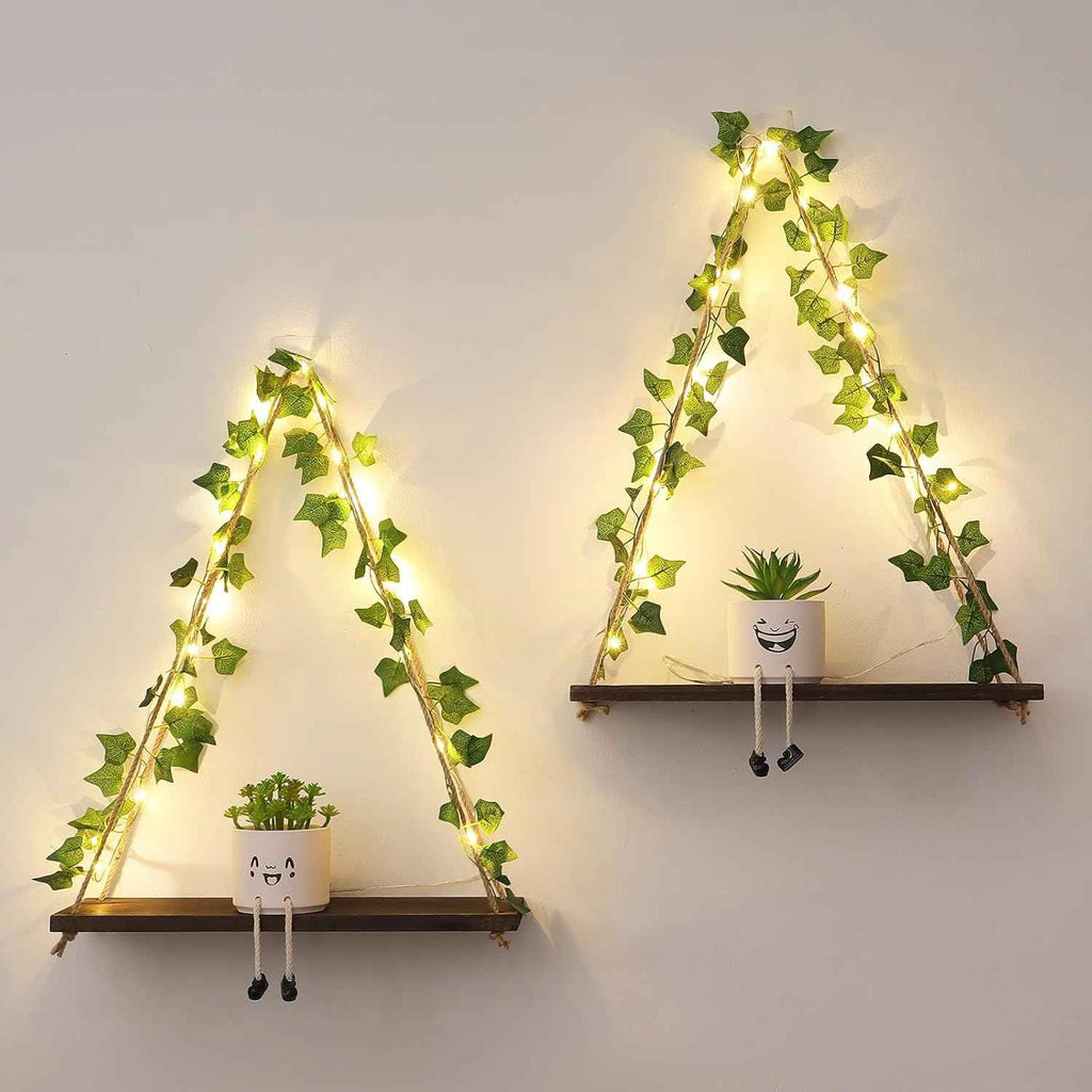 boho-floating-shelves-with-artificial-ivy-led-string-light-set-of-2