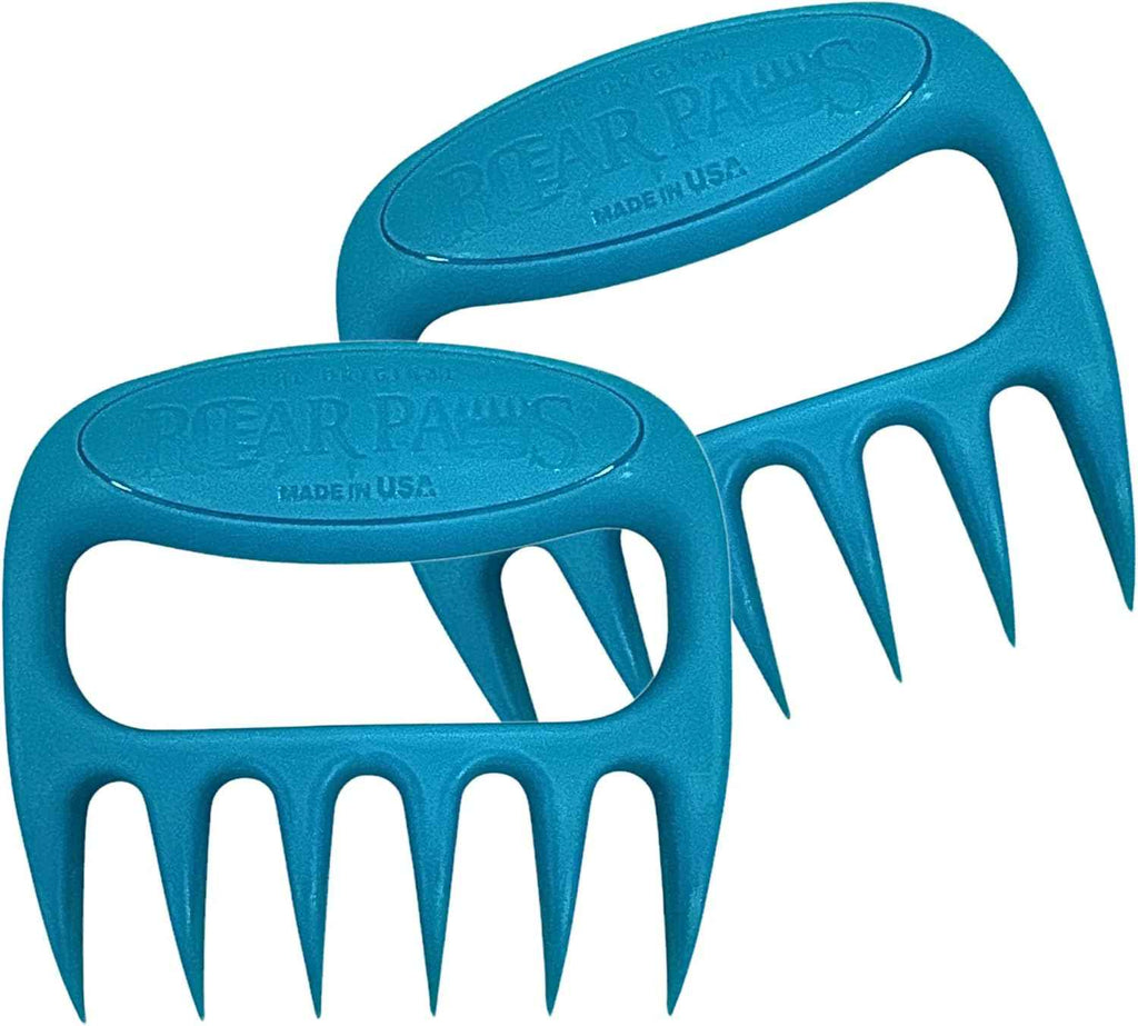 Bear Paws Meat Claws - The Original Meat Shredder Claws for Pulled Pork, USA Made - Easily Lift, Shred, Pull and Serve Pork, Chicken, Brisket and Turkey - Gift for Dad on Father's Day! (Gray)