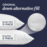 Beckham Hotel Collection Bed Pillows King Size Set of 2 - Down Alternative Pillow for Back, Stomach or Side Sleepers