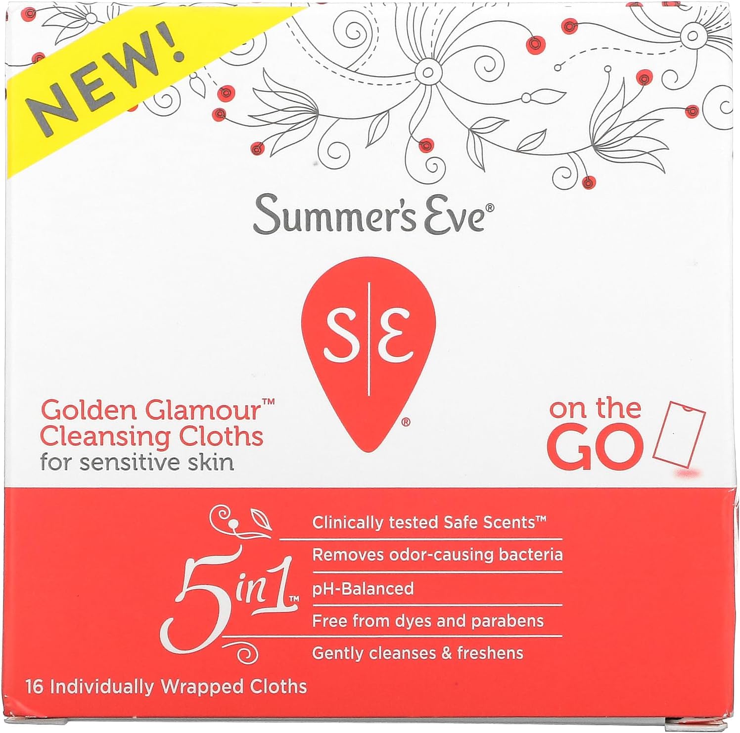 Summer's Eve 12-count Ultimate Odor Protection Daily Feminine Wipes with pH-balanced boric acid formula