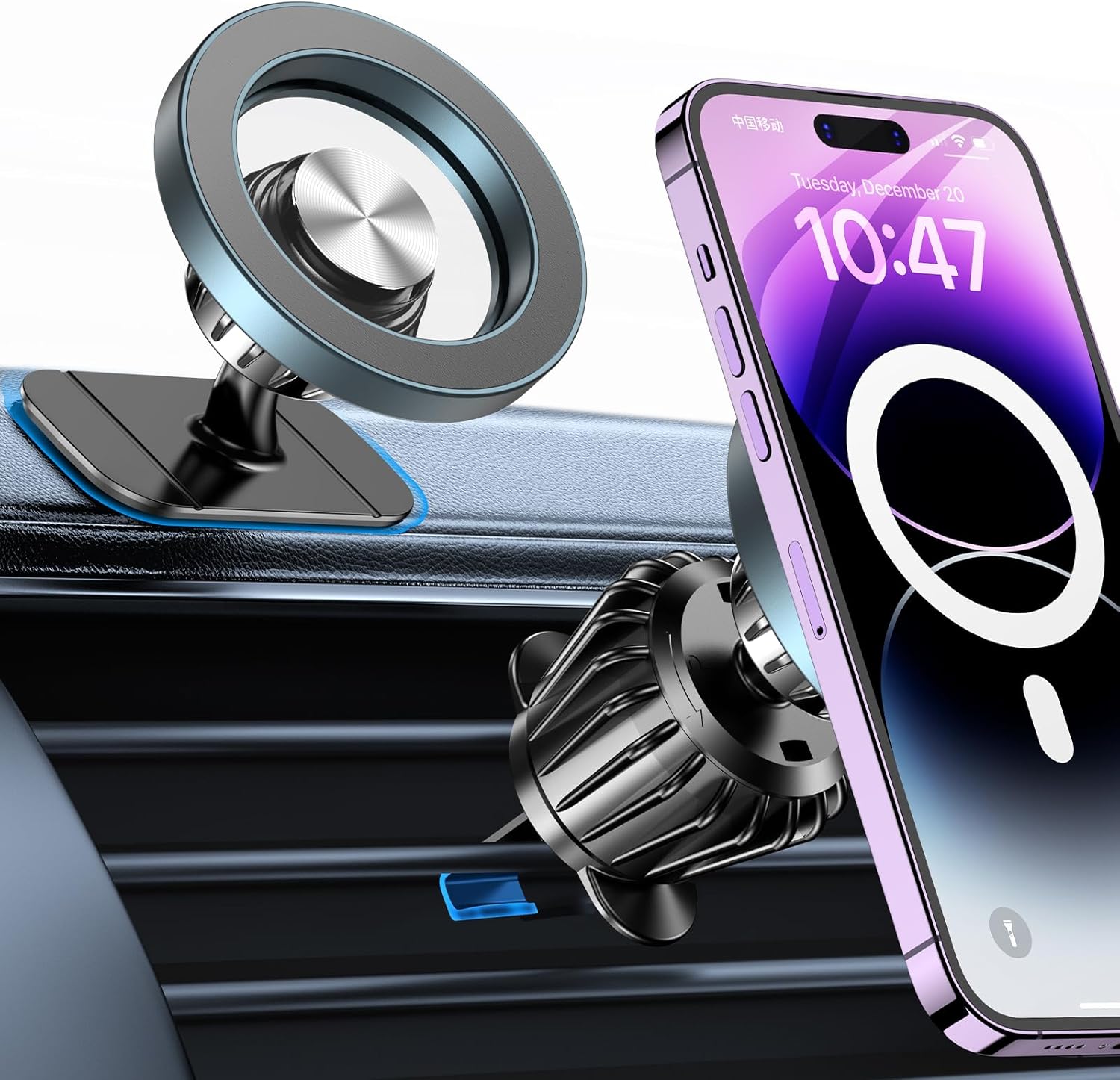 Kaistyle for Magsafe Car Mount‹ې20 Strong Magnets‹ÛÔMagnetic Phone Holder for Car Phone Holder Mount Dash Mounted Holders Cell Phone Holders for Your Car Accessories for Women Men for iPhone 17 16 15 14 - ShopUS