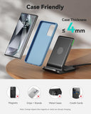 INIU Wireless Charger, 15W Fast Qi Certified Wireless Charging Station with Sleep-Friendly Adaptive Light Compatible with iPhone 16 15 14 13 Pro XS 8 Plus Samsung Galaxy S25 S24 S23 Note 20 Google etc - ShopUS