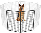 FXW Rollick Unleashed Dog Playpen for Indoor, Yard, RV Camping, 24 inch 8 Panels for Small and Puppy Dogs, Black│Patented