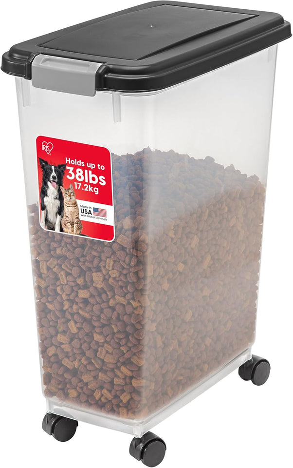 IRIS USA Airtight Pet Food Storage Container for Cats, Dogs, and Birds