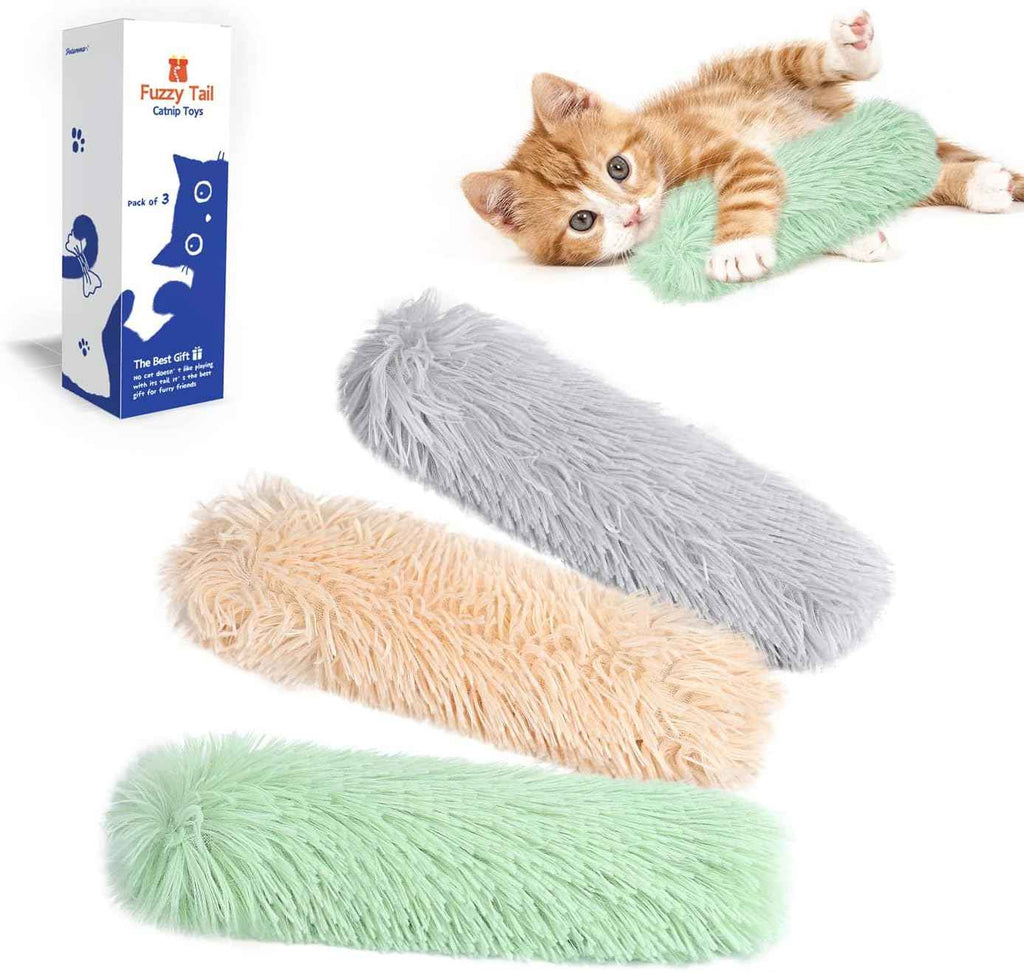 potaroma cat toys pillows 3 pack soft durable crinkle sound catnip interactive indoor kitten kicker