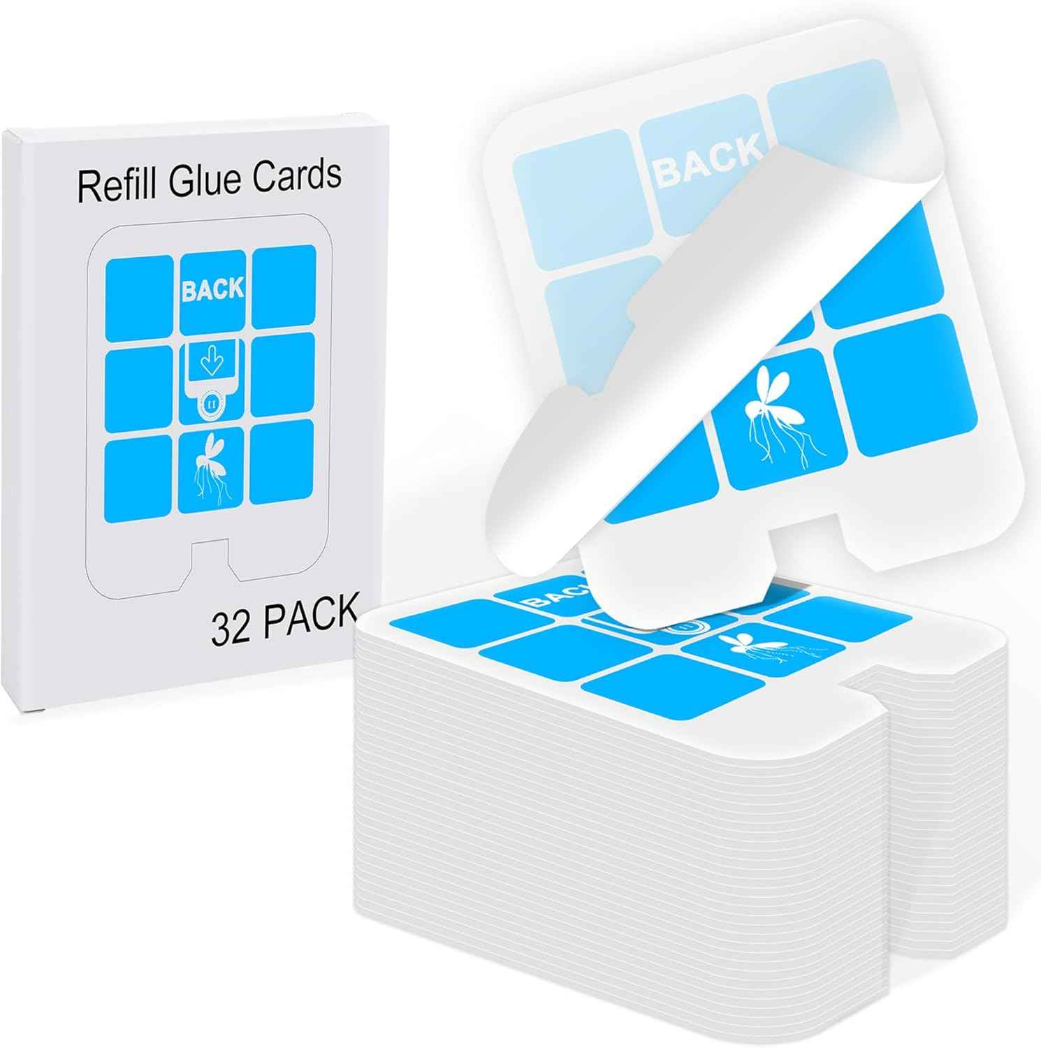 32-pack refill glue cards for Saferr Home SH502 and Dynatrap DT3005W indoor fly traps