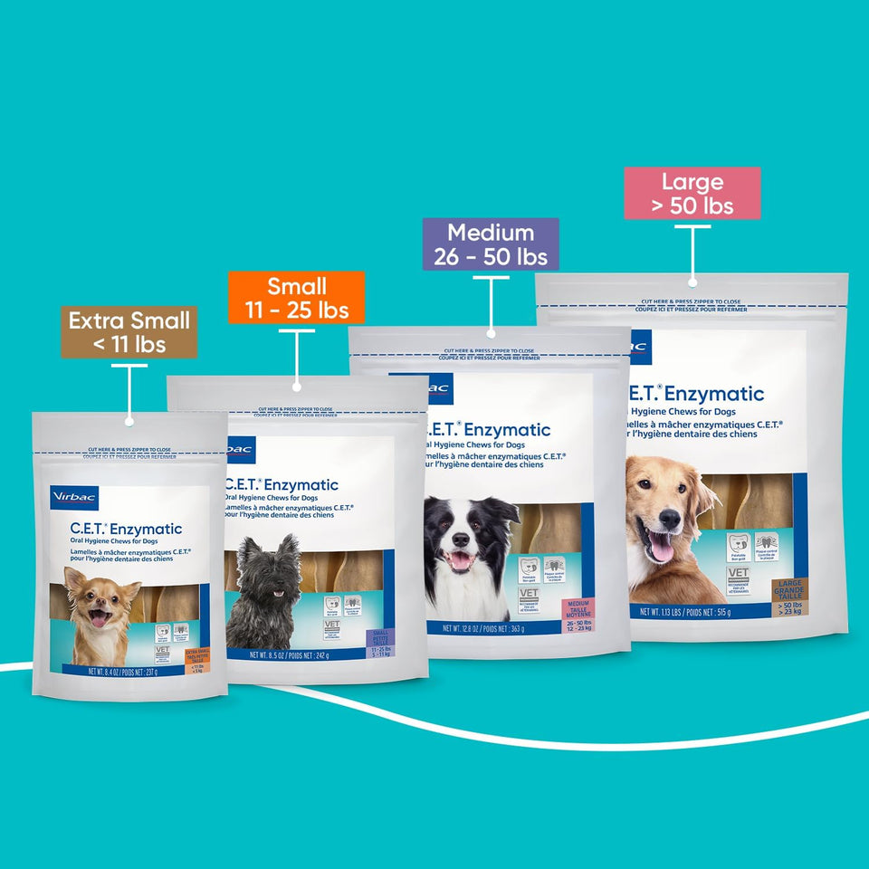 C.E.T. Oral Hygiene Chews for Large Dogs (30 count, Chicken Flavor)