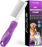 poodle-dematting-fur-rake-comb-brush-for-dogs-and-cats-with-long-2.5inch-steel-safety-blades