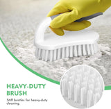 SetSail Scrub Brush, Heavy-Duty Scrub Brushes for Cleaning with Stiff Bristles Cleaning Brush for Shower, Bathroom, Carpet, Kitchen and Bathtub Scrubber - 2 Pack