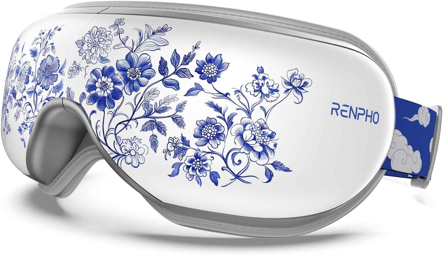 RENPHO Eye Massager with Heat, Valentines Day Gifts for Her Him Birthday Gifts for Women Mom, FSA Eligible HSA Eye Mask for Migraine,Sleep Mask for Dry Eyes Relax, Reduce Strain for Men Dad Eyeris 1